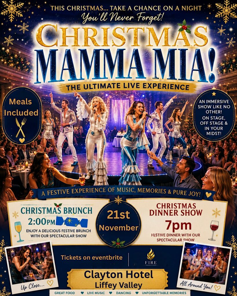 Mamma Mia - The Christmas Experience EVENING - Clayton Hotel Sligo